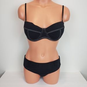 NWT Captiva Sexy Black Bikini Size Large